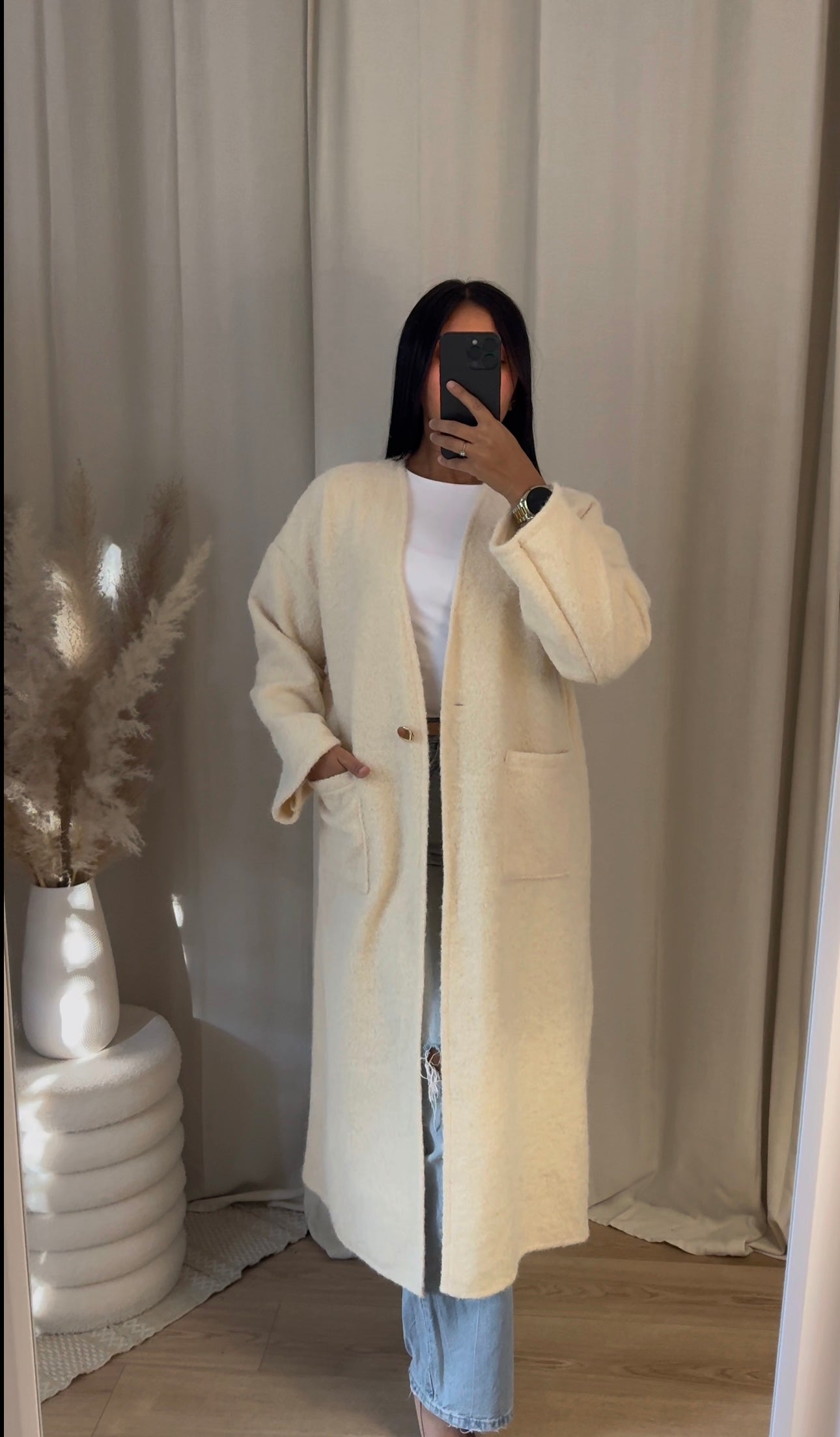 Manteau Agathe Blanc cassé